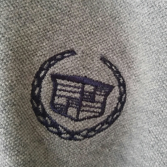 Gray Cadillac logo embroidered polo size men's XS - Picture 2 of 5